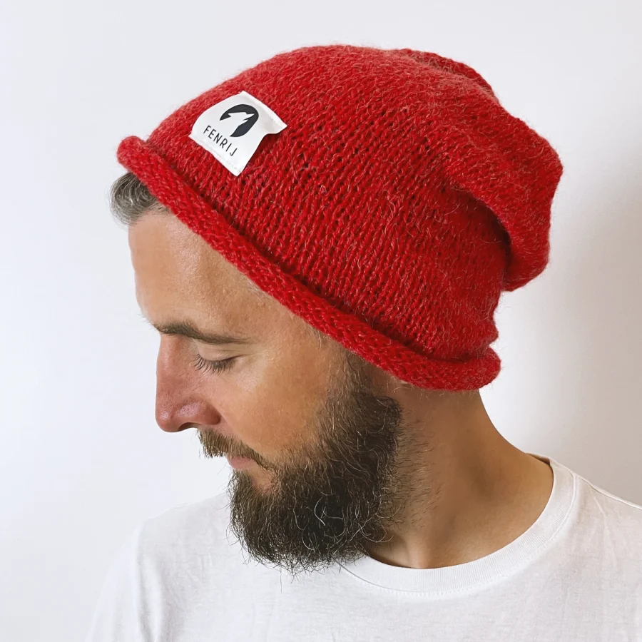 rote Beanie Sigge - Warmer Begleiter für kalte Tage